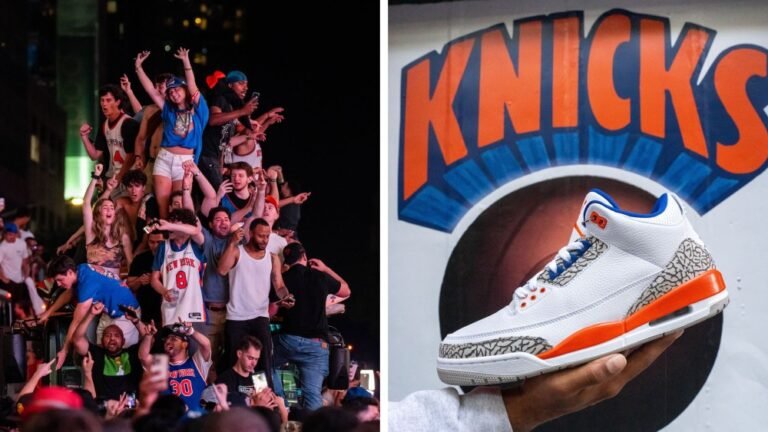 Air Jordan 3 Knicks in preordine durante la parata del campionato